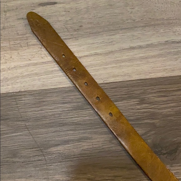 ✅ FREEMAN’S Child’s Genuine Leather Belt Brass Buckle Tan - Picture 4 of 8